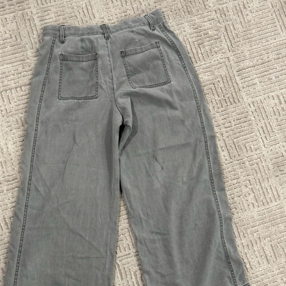 GAP Charcoal Wide Leg Flare Women's Jeans/Pants - Picture 6 of 15